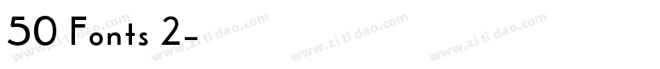 50 Fonts 2字体转换